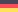 Duitse vlag met horizontale kleurbanden